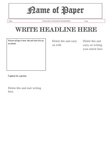 Writing newspaper articles for ks2 english. Report Examples News Example Tvnewsappearancetips Script ...