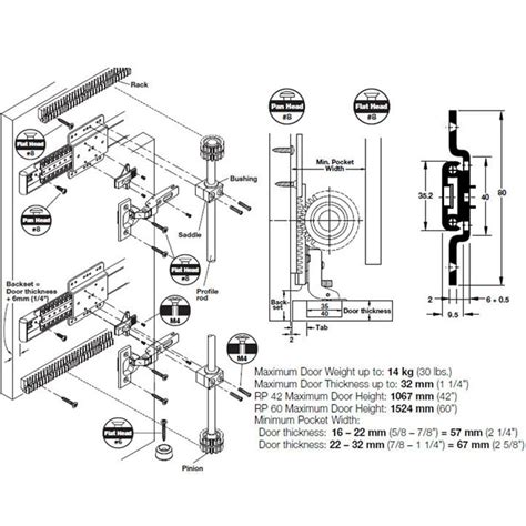 Hafele Rp 60 Pivot Pocket Door Hardware Door Slide System Kit