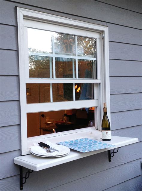 Deck Window Shelf Easy Pass Thru To The Outside From Kitchen