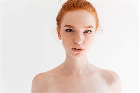 Free Photo Close Up Picture Of Naked Ginger Woman Looking