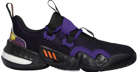 Adidas Leather Trae Young 1 Basketball Shoes In Purpleblack Black Lyst