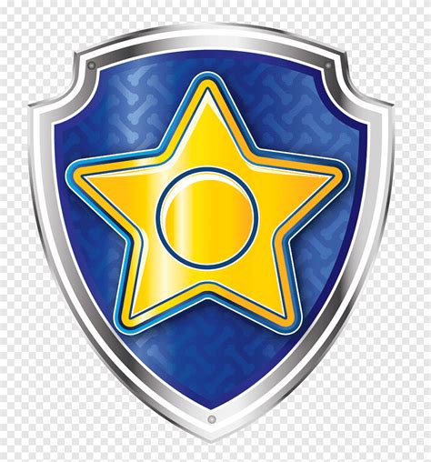 Badge Chase Bank Patrol Drawing Paw Patrol Blue And Yellow Star Logo