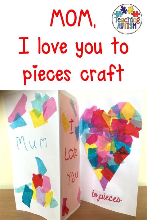 #mothersday #kidscraft #papercraft #giftformom #kidscanmake #papercard8 easy mother's day card craft making ideas for kids.in this video we will show you how. Mother's Day Card: I love you to pieces | Mother's day ...