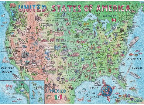 Difficult Usa Map Puzzle 1000 Piece For Adults United States Of