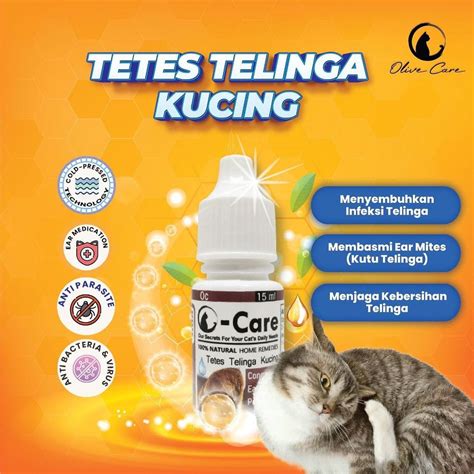 Jual Obat Tetes Pembersih Telinga Kuping Kutu Kucing Cat Bernanah Conge
