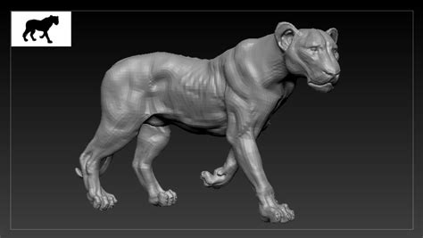 Artstation Lion 3d Model Resources