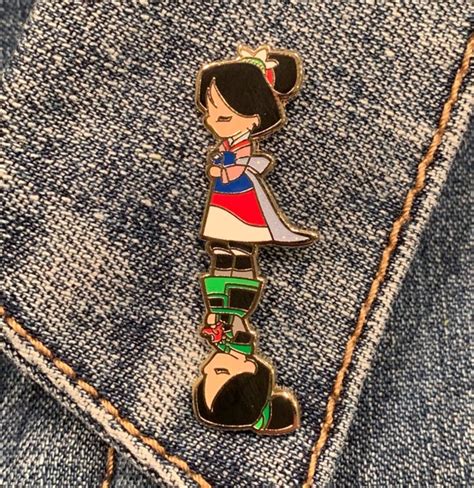 Mulan Inspired Hard Enamel Flip Pin Etsy