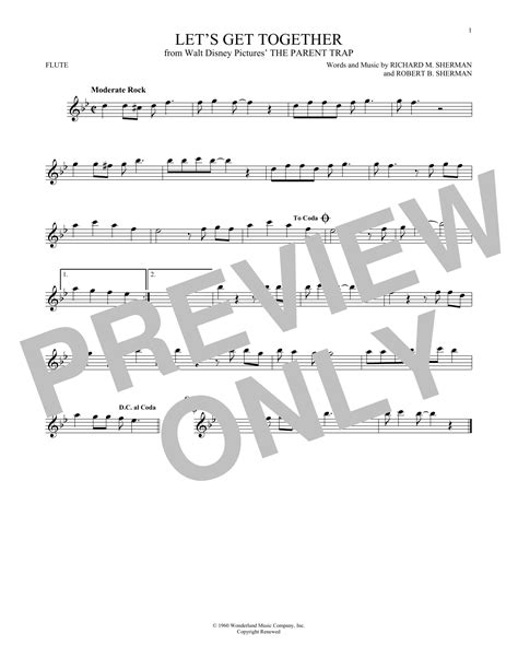 N art of minimalisim by i.n. Hayley Mills - Let's Get Together sheet music