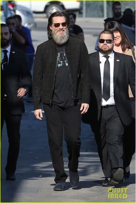 Jim Carrey Flaunts His Bushy Beard Ahead Of Jimmy Kimmel Live Appearance Photo 3903810 Jim