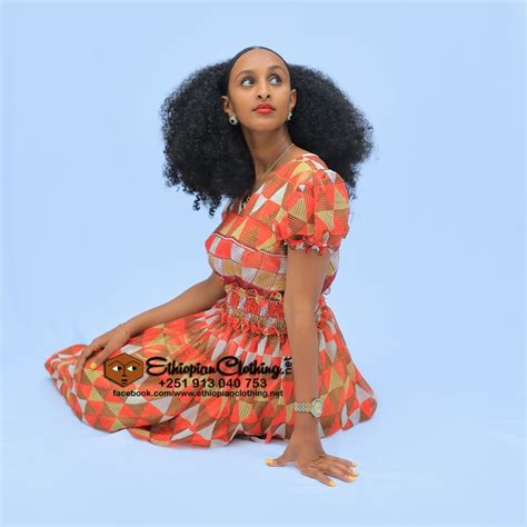 Ethiopian Chiffon Dress Ethiopianclothingnet