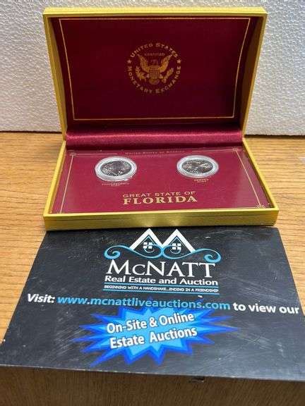 US Certified Monetary Exchange Florida D P Coin Set McNatt Real Estate