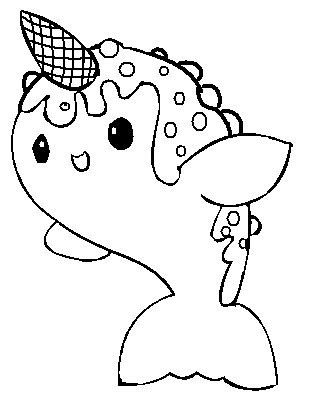 It is one of the two living species of whales in the family monodontidae, along with the beluga whale. Soulmuseumblog: Cute Baby Narwhal Coloring Pages