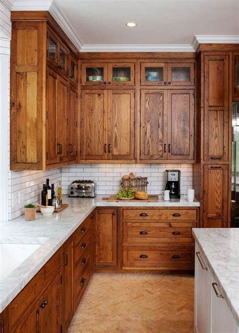 20 Top Oak Cabinet Design Ideas Kitchen Rustic Kitchen Cabinets