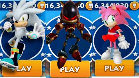 Sonic Dash Silver Sonic Vs Grim Sonic Vs Lego Amy Movie Sonic Vs