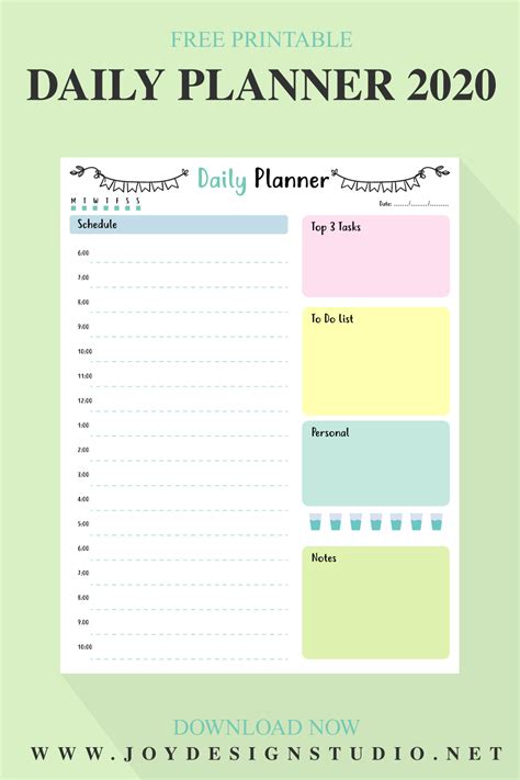 Daily Agenda Free Printable Free Printable Templates