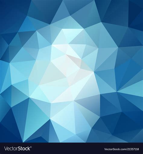 Polygonal Square Background Sky Blue Royalty Free Vector