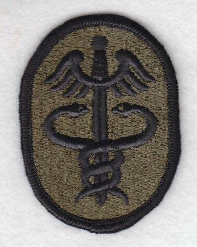 Army Patch Health Services Command Medical Subdued Merrowed Edge