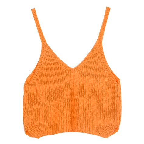Summer Crop Top Short Knitted Sexy Slim Womens Solid Camisole Crop Top