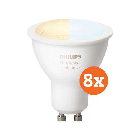 Philips Hue White Ambiance Gu10 Bluetooth 8 Pack Smart Gear Compare