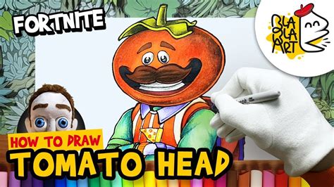 How To Draw Tomato Head Fortnite Skin Fortnite Characters Drawing And