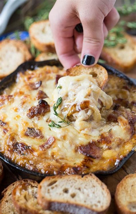Hot Caramelized Onion Dip With Bacon And Gruyere Spicy Southern Kitchen