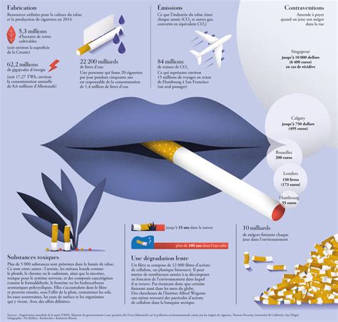 Infographie Limpact De Lindustrie Du Tabac Sur Lenvironnement