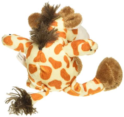 Patchwork Pet Mini Wild Giraffe 6 Inch Squeak Toy For Dogs On Cardstock