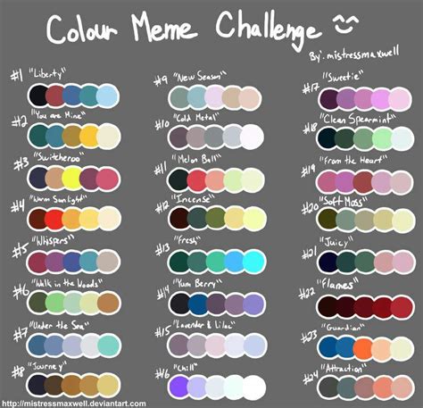 Color Palette Challenge Inktale Amino