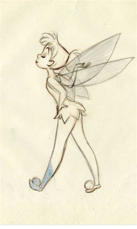 My Drawing Of Tinkerbell Disney Sketches Disney Drawings Cartoon