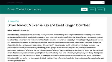License Key For Driver Toolkit Perarchitecture