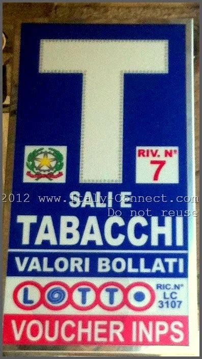Tabacchi Shops Italys Version Of A 7 11