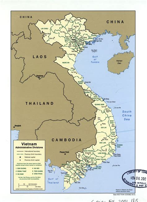Vietnam Detailed Printable Map
