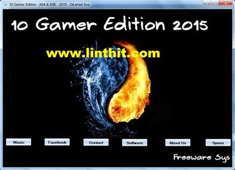 Windows 10 Gamer Edition X64 X86 2015 Activated 209 Gb