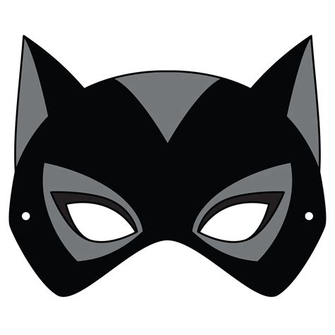 Plantilla De Máscara De Catwoman Manualidades De Papel Para Niños