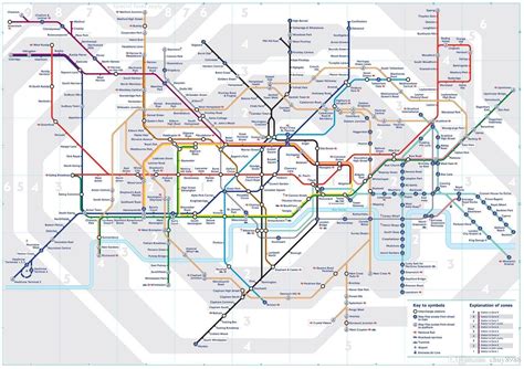 2019 London Underground Tube Map Art Silk Print Poster