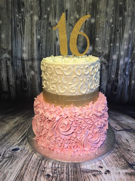 Made A Sweet 16 Cake Cakedecorating