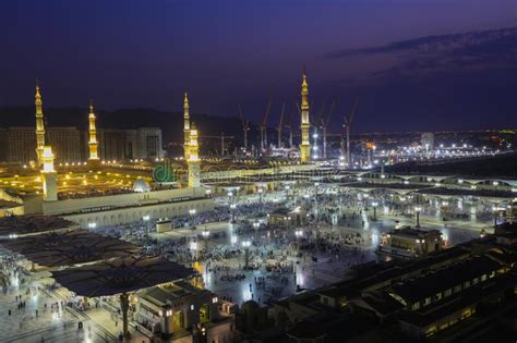 The Mosque Of The Prophet In Saudi Arabia Medina Editorial