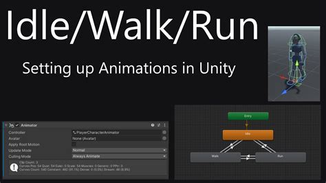 Idle Walk And Run Animations In Unity Tutorial YouTube