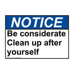 Restroom Being Cleaned Safety Signs From ComplianceSigns Com