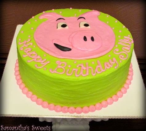 Piggy Birthday Cake ~my Pig Design Is Inspired By Piggy Bank Parties
