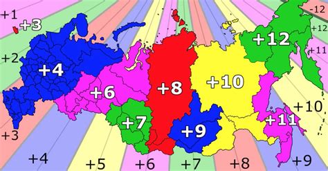 In deutschland ist es im winterhalbjahr also eine stunde später als utc. Zeitzonen Russland Karte