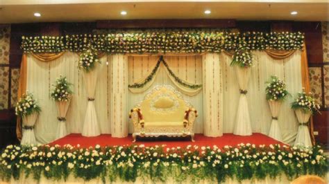 Simple Wedding Stage Decoration At Home Youtube