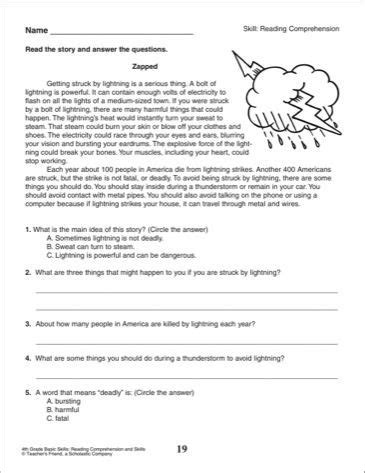 It contains a text for reading comprehension as well as gap fill exercise, answer. comprehension for class 3 - Google Search | Reading ...
