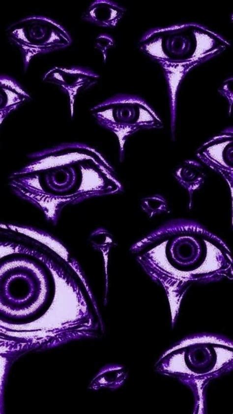 Space And Purple Pfps Wallpapers 🌌👽 ☄️🛰️🛸💜 Eyes Wallpaper Trippy