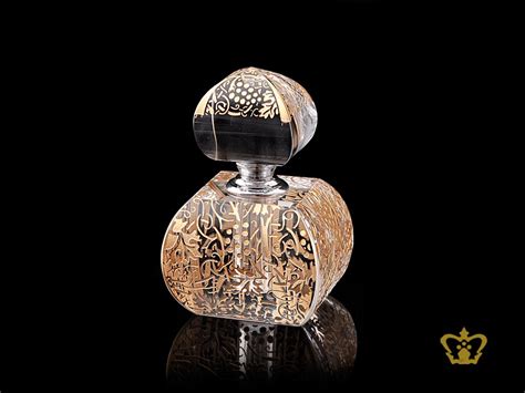 Buy Fancy Rich Look Allured To Crystal Perfume Bottle With Golden