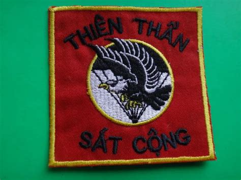 Arvn South Vietnamese Airborne Thien Than Sat Cong Patch From Vietnam