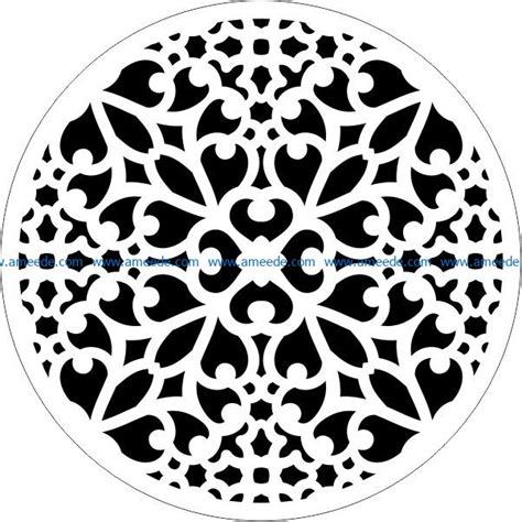 Decorative Motifs Circle E0009302 File Cdr And Dxf Free Vector Download