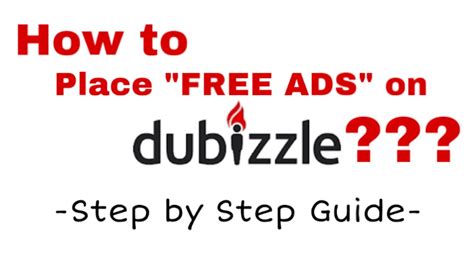 How To Place Free Ads On Dubizzle 2020 Free Ads Online Youtube