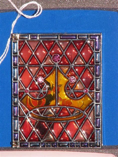 Disney Stained Glass Jumbo Pin Sleeping Beauty Limited Edition Retired