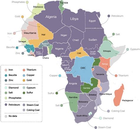 Map Of Natural Resources Currently Mined In Africa Source Al Jazeera